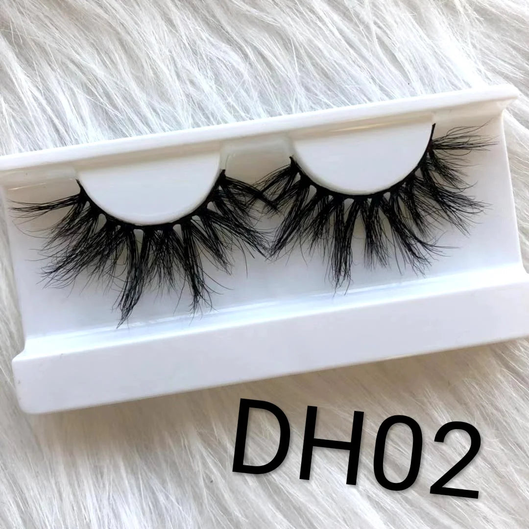For Maynice High Quality 3D Mink Eyelashes 25mm Custom Packaging Box with Private Label Made from Quality Fur Material-8