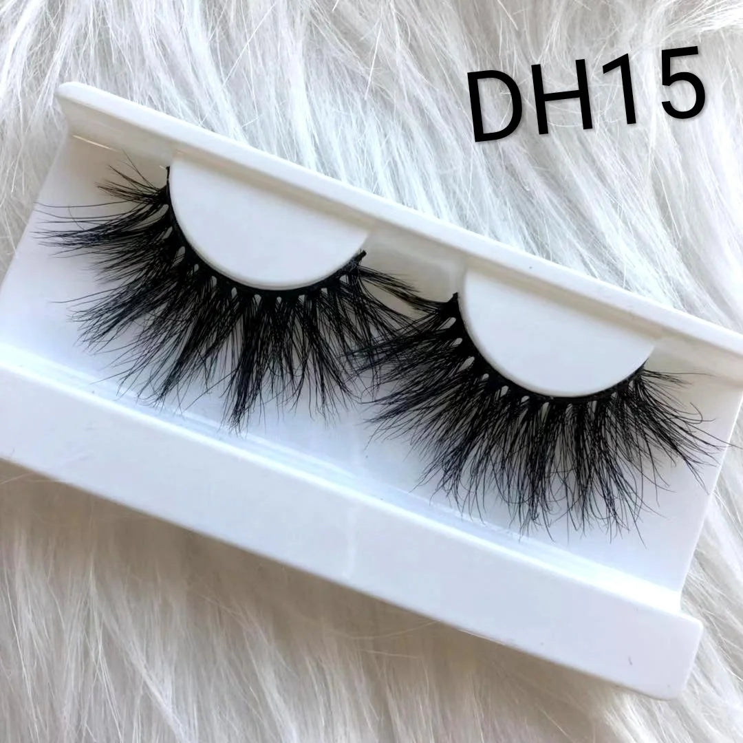 For Maynice High Quality 3D Mink Eyelashes 25mm Custom Packaging Box with Private Label Made from Quality Fur Material-2