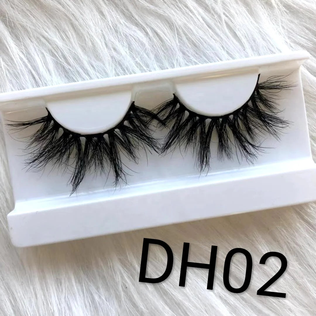 For Maynice High Quality 3D Mink Eyelashes 25mm Custom Packaging Box with Private Label Made from Quality Fur Material-5
