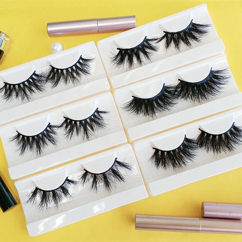 For Maynice High Quality 3D Mink Eyelashes 25mm Custom Packaging Box with Private Label Made from Quality Fur Material-0