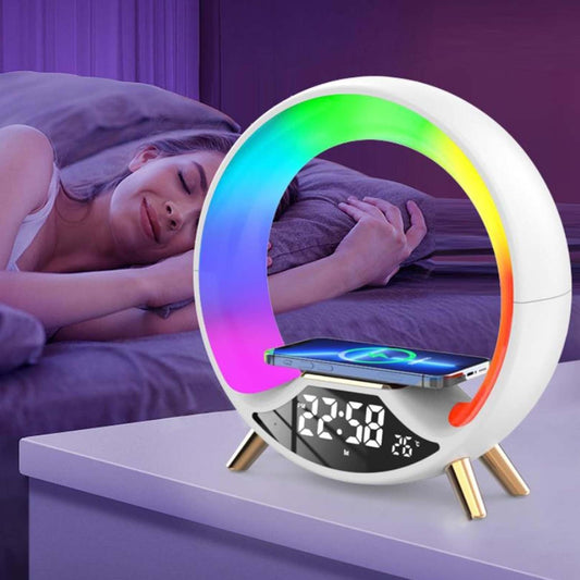 Wireless Charger Lamp with Clock-0